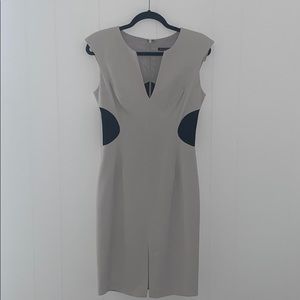 Dove Grey Black Halo Sheath Dress